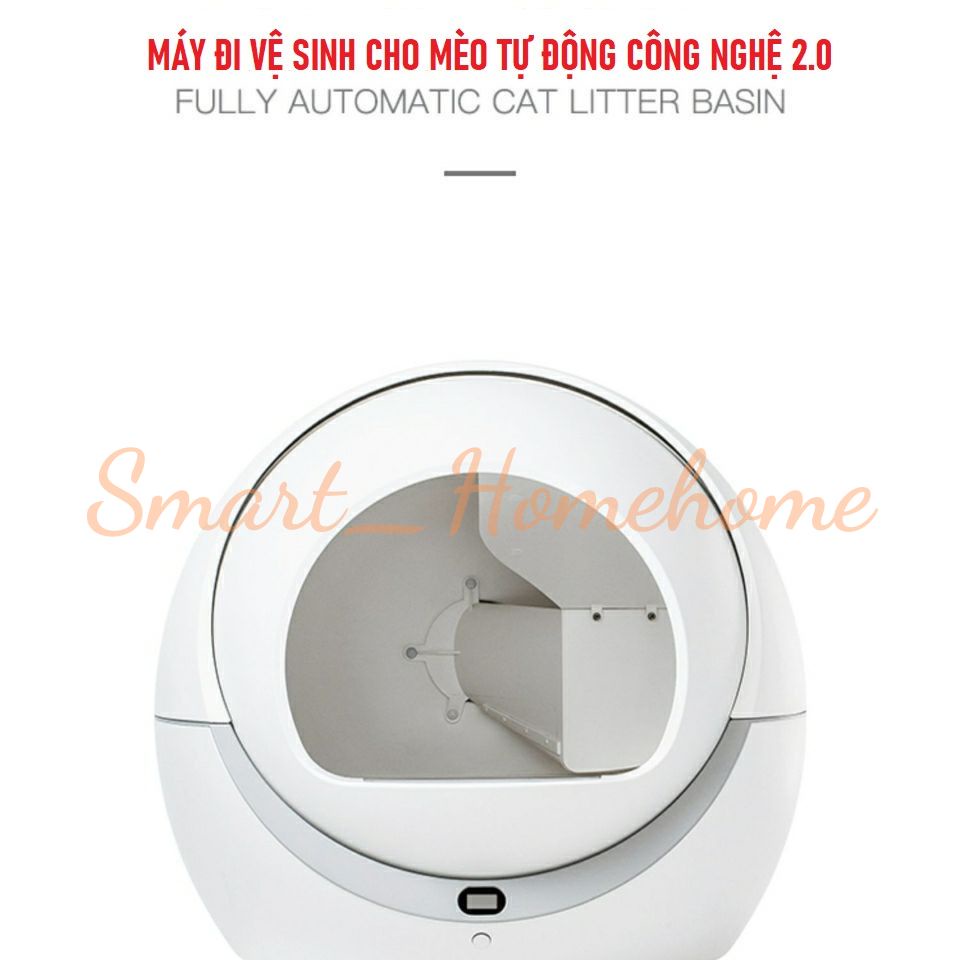 Nhà vệ sinh cho mèo hoàn toàn tự động, thông minh - khử mùi sạch sẽ GD458