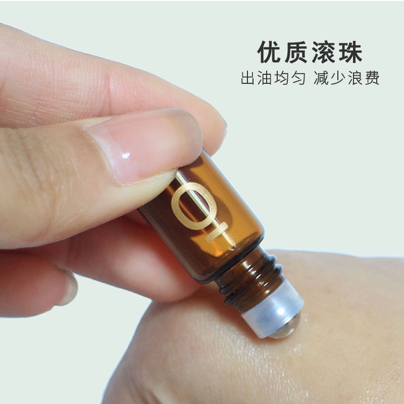 Chai Rỗng Đựng Tinh Dầu Mát Xa 2Ml Bằng Thép Không Gỉ Màu Nâu