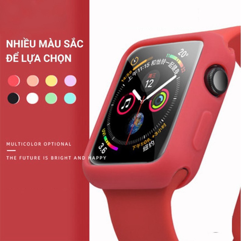 Ốp Apple Watch ❤ Ốp Bảo Vệ Body Đồng Hồ Thông Minh Apple Watch Series 6/5/4/3/2/1 Bằng Silicon ❤ Full Size 38/40/42/44