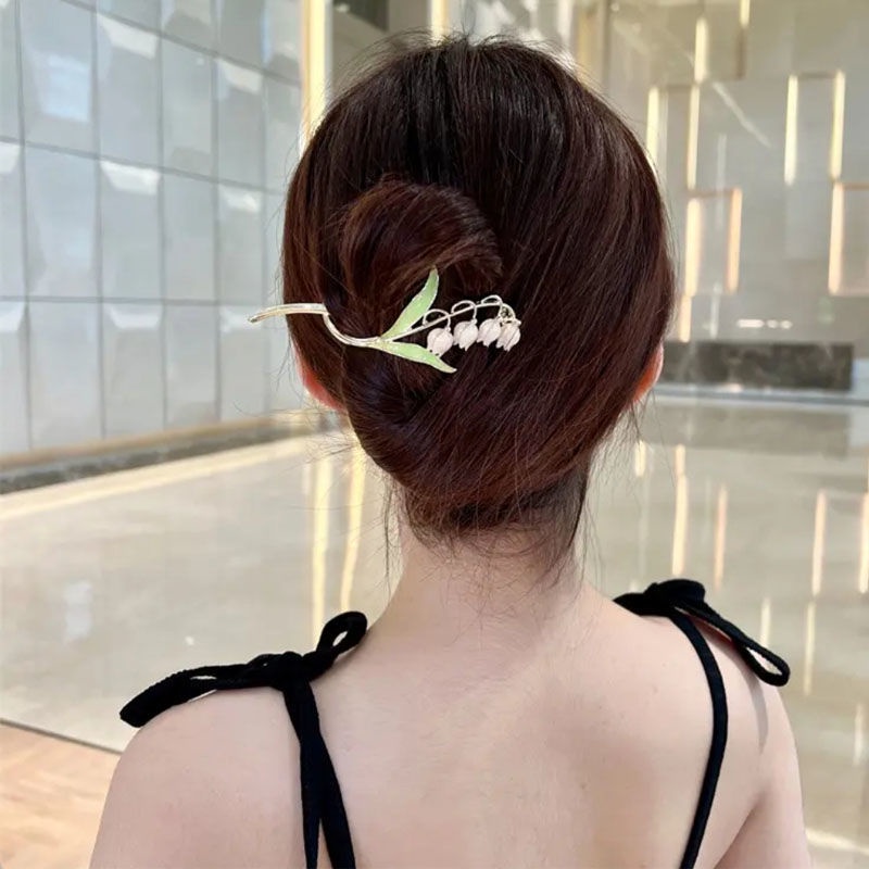 Kẹp Tóc Màu Trắng Xanh Thời Trang Mùa Hè 2022
