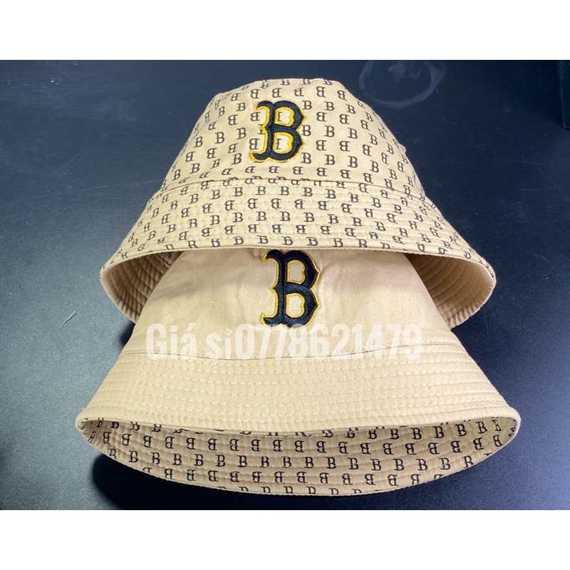 mũ vành cụp - nón bucket in BBB full 2 mặt thêu chữ cá tính
