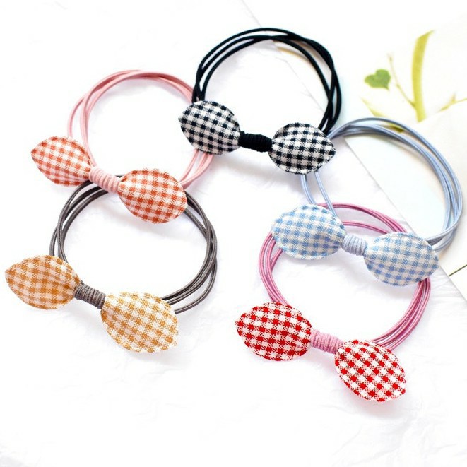 SET 5 CÁI KHÁC MÀU | DÂY BUỘC TÓC NƠ CARO ENMY | VIDEO THẬT |SHOP BEECOW