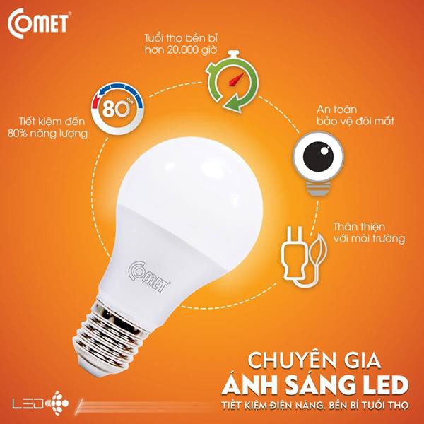 [Mã BMBAU50 giảm 7% đơn 99K] Bóng Led Bulb Comet 3W CB01F003