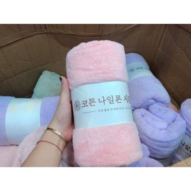 KHĂN TẮM KHỔ TO 70X140CM, KHĂN CUỘN XUẤT HÀN QUỐC - Duonghieu6789