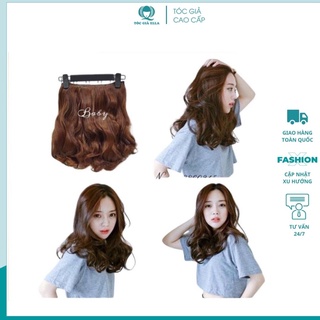 Tóc giả nữ kẹp ❤️FREESHIP❤️ Tóc giả kẹp ngắn k35