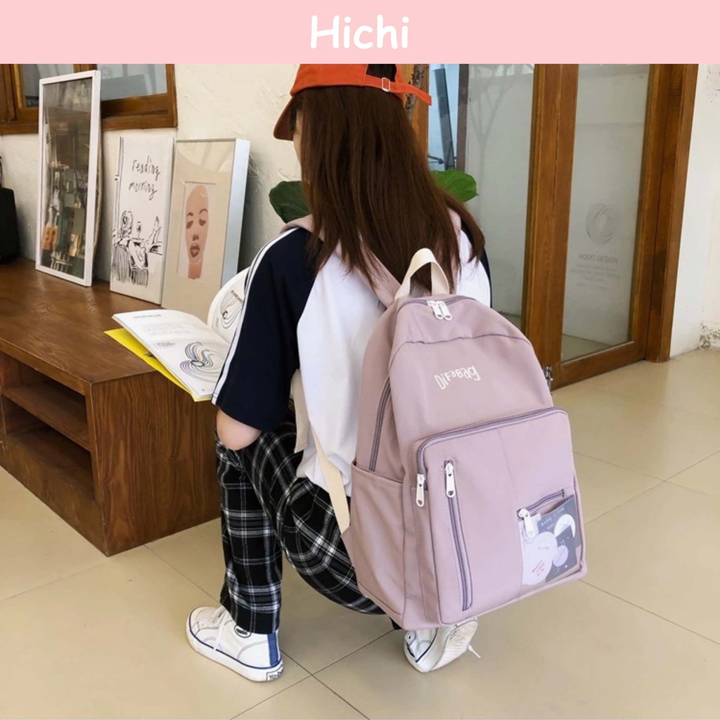 Balo thời trang đi học Hichi, đựng vừa laptop 14inch - Z108