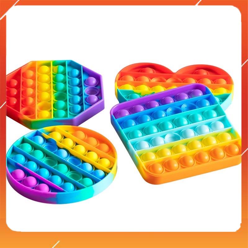 [CHÍNH HÃNG] Đồ Chơi Bóp Tay Xả Stress Nhiều Màu Sắc Độc Đáo 2021- Pop It Fidget Toys 2021 - có sẵn