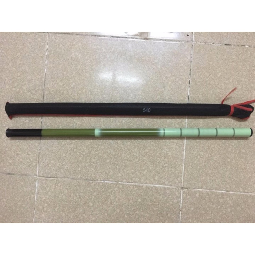 Cần câu tay dạng rút sợi Cacbon 5,4m (Tặng kèm 2 bộ cước Nhật, lưỡi (5 chiếc), phao, chì)