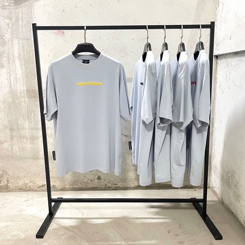 ÁO THUN UNISEX TAY LỠ RAGE OF THE SEA  BASIC IN SS2- MÀU XÁM