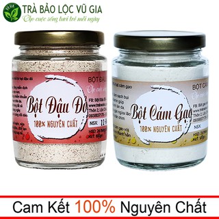 Combo Bột Đậu Đỏ + Bột Cám Gạo Vũ Gia