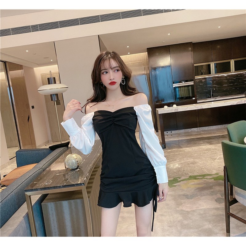 Váy Nữ Ôm Body Đuôi Cá, Đầm Nữ Đuôi Cá Dài Tay Kiểu Dáng Ulzzang | BigBuy360 - bigbuy360.vn