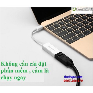 Cáp chuyển đổi USB Type C sang Displayport (âm) Ugreen 40372
