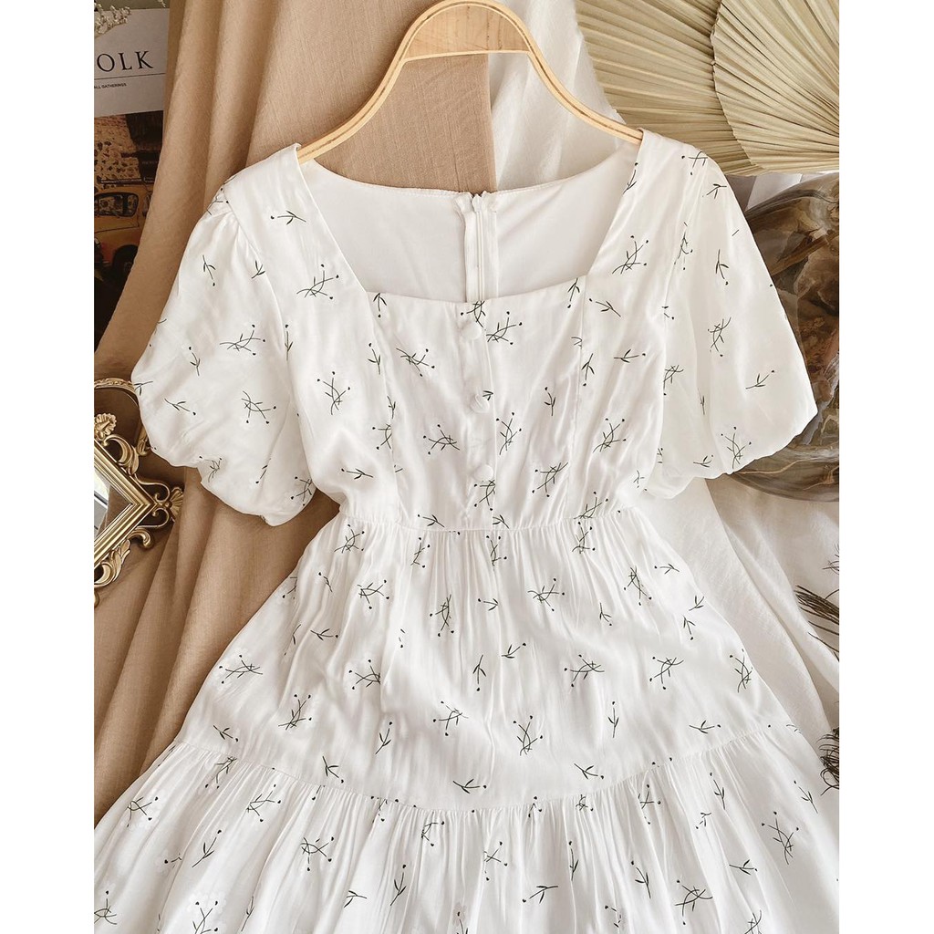 Đầm Xòe Sandy Dress Tone Trắng XInh Yêu đi Dự Tiệc, Đi Chơi Dạo Phố,... Thời Trang Classic Sweetnesss - NT27