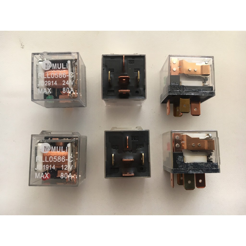 ROLE 5 chân 12V (JD1914) 24V (JD2914) 80A (RELAY, Rờ le)