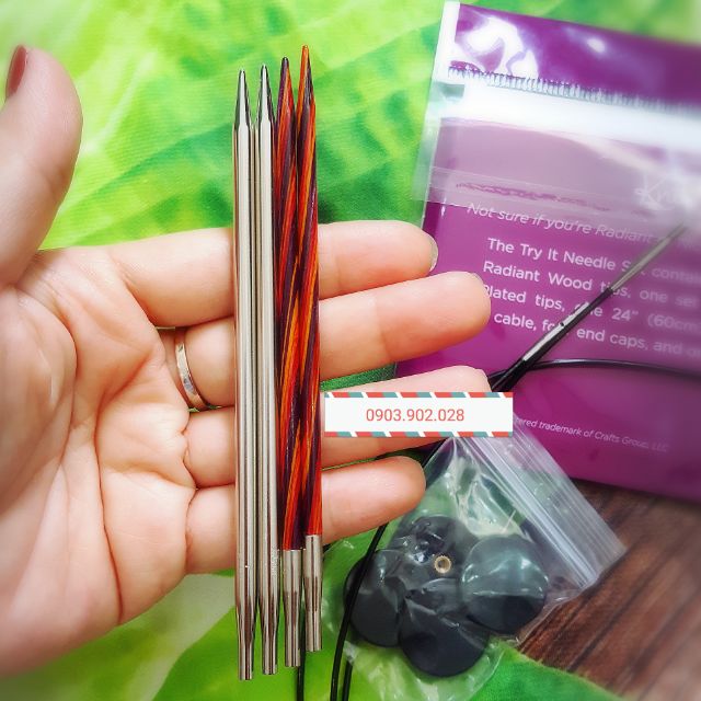 Set 2 kim đan vòng hiệu Knitpicks