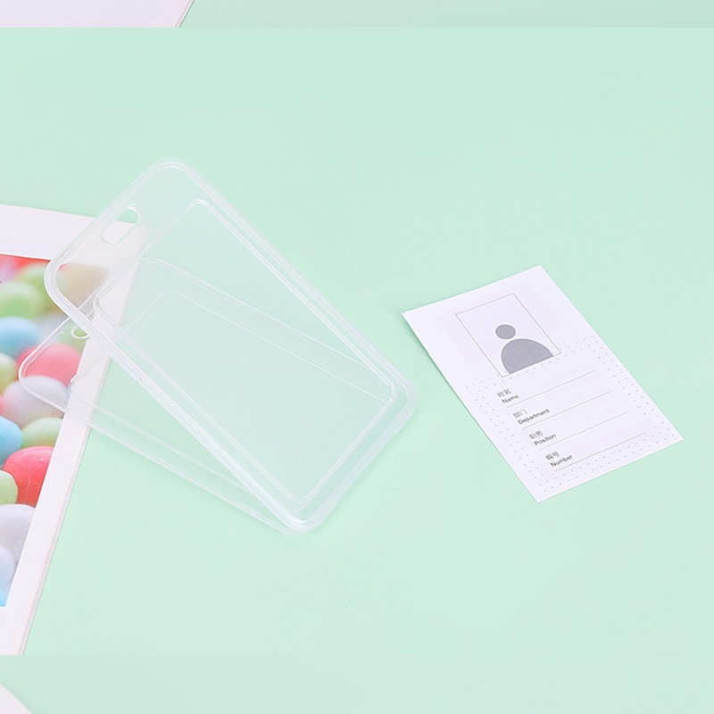 Dây đeo thẻ, bảng tiên nhân viên, học sinh, sinh viên loại thẻ dọc, màu trong suốt