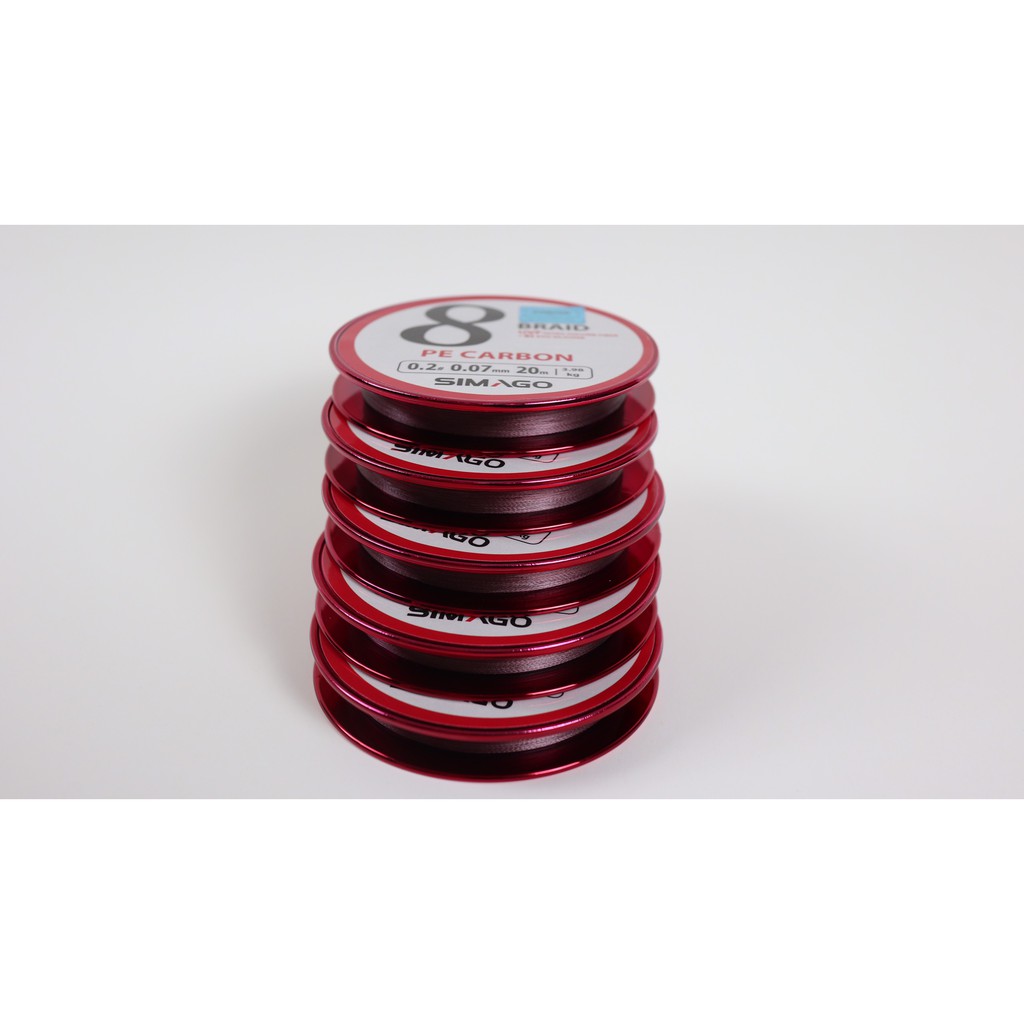 Dù câu cá , dây câu cá, thẻo dù Simago 20m Pe Carbon