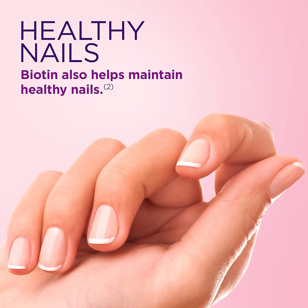 Kẹo dẻo chứa Biotin làm đẹp da, chăm sóc tóc vị dâu Nature's Bounty Hair Skin Nails Gummies - 230 viên