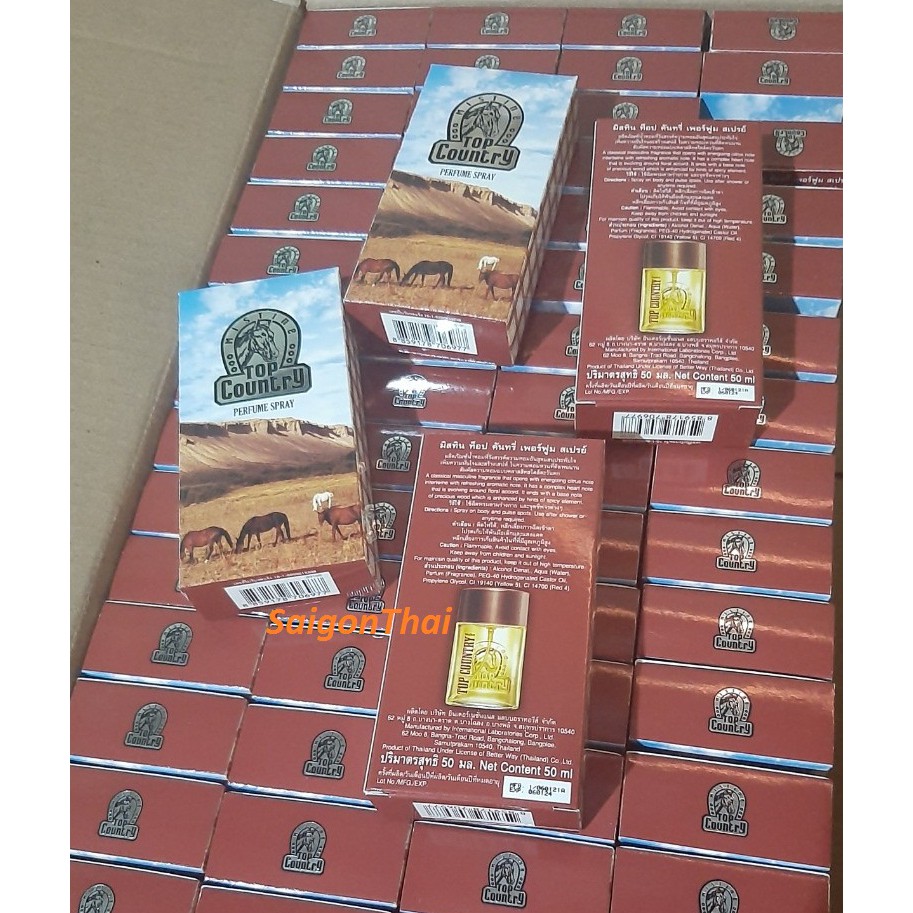 (SGT) Nước hoa con ngựa TOP Country 50ml - Thái Lan