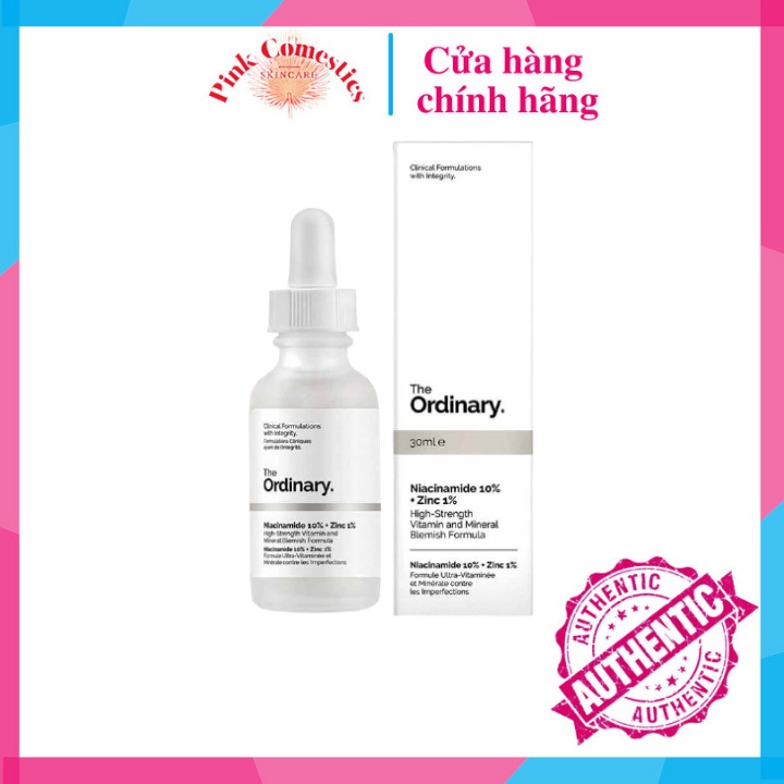 Tinh chất THE ORDINARY NIACINAMIDE 10%  Zinc 1% serum