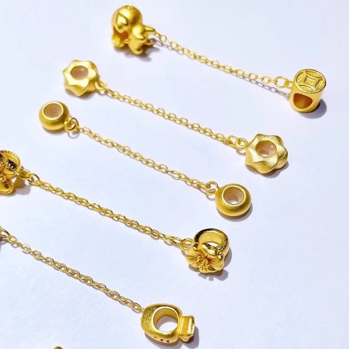 [Hàng Có Sẵn] Mặt Trang Sức Vòng Tay Dệt Kim Thủ Công Lỗ Lớn Phong Cách Cổ Điển