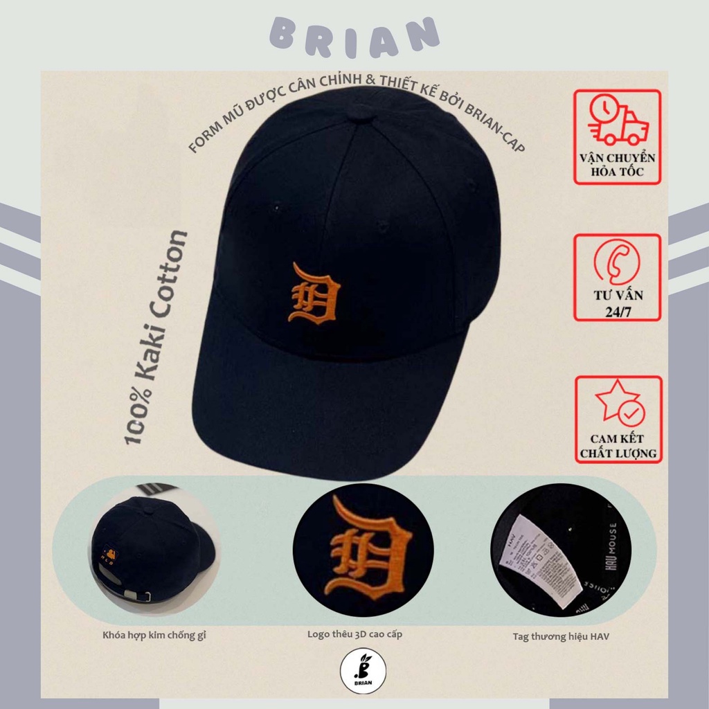 Mũ lưỡi trai chữ B tím than phong cách thể thao - Nón kết lưỡi trai thêu logo chữ B 3D form unisex, thời trang uzzlang