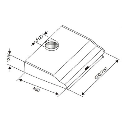 Máy hút mùi Canzy CZ 2070B (Dạng kính thẳng cổ điển 70cm, Bảo Hành 36 tháng Chính Hãng)