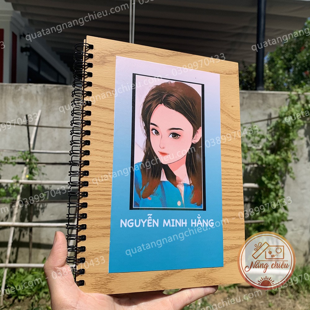 Lưu bút ngày hè, quà kỉ niệm ngày ra trường, quà tặng ý nghĩa dịp 20.11, sổ gáy lò xo khắc bìa theo yêu cầu