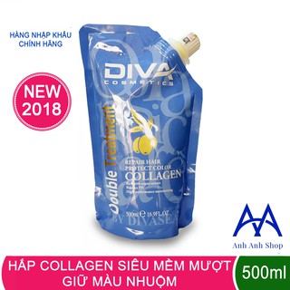 Hấp tóc phục hồi Collagen Diva siêu mềm mượt 500ml