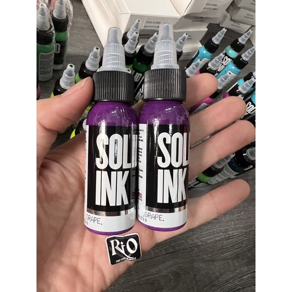 Mực Xăm solid ink Grape chính hãng