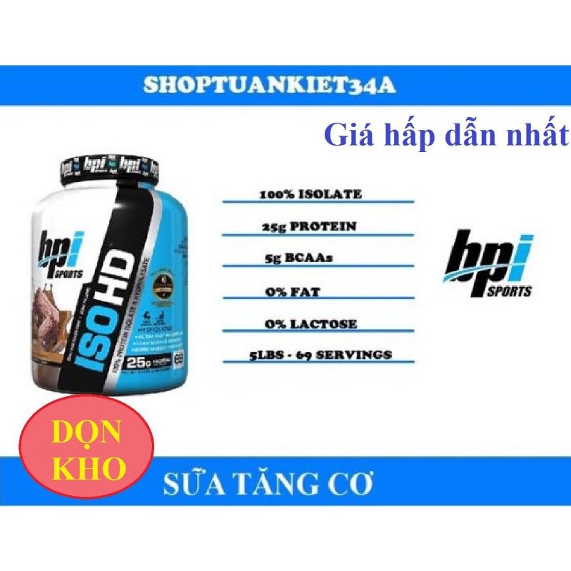 Túi 500Gam Whey Protein ISO HD