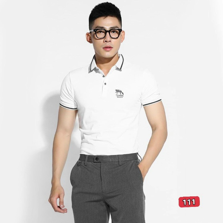 Áo thun nam cao cấp murad_fashion, áo phông nam màu trắng thêu logo đẹp phong cách thời trang nam 2021 atn111