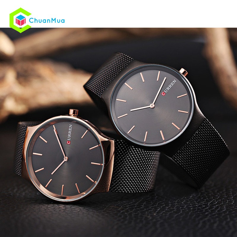 Đồng hồ Nam CURREN 8256 Chống Nước 3ATM Mặt 40x45mm - DHA484 CR8256