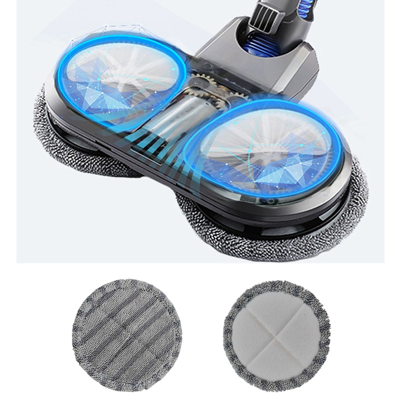 6 cái sợi siêu mịn Bàn chải Đầu lau Vải lau Rag Thay thế cho Phụ kiện máy hút bụi Dyson V6 V7 V8 V10 V11