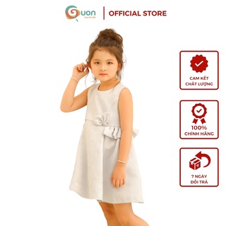 Đầm tiệc trẻ em từ 13-41kg vải gấm cao cấp đóa diên vĩ - guon