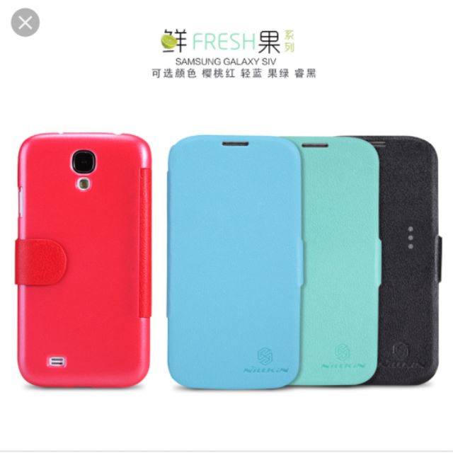 Bao da nillkin chính hãng sam sung s4 xanh