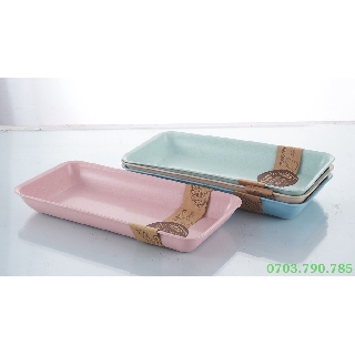 Dĩa nhựa lúa mạch_Loại lớn (KT: 30 x 15 x 3.5 cm)