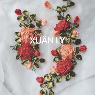 HOA HỒNG RUY BĂNG ĐÍNH ÁO DÀI CỰC HOTTTT