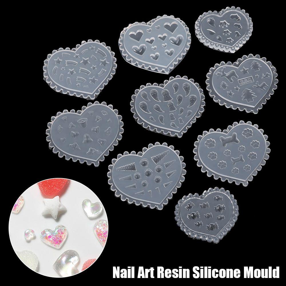 Khuôn Silicone Tạo Hình Trang Trí Móng Tay 3D|Khuôn Làm Epoxy Thiết Kế Độc Đáo Tiện Dụng