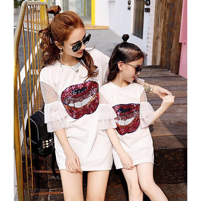 (xả) (thanh lý) Áo váy bé gái đính kim sa cực chất (sz: 100 - M)