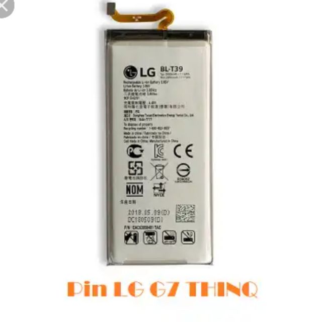 Pin LG G7 thinq BL-T39 ( 3000mah) xịn bảo hành 6 tháng đổi mới