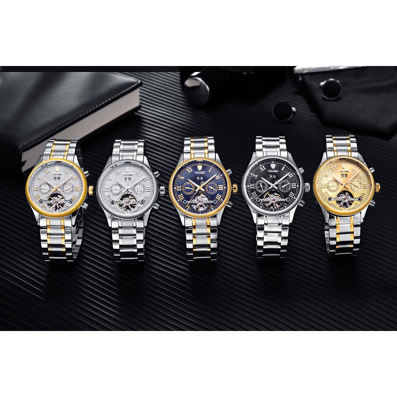 ĐỒNG HỒ NAM TEVISE T806A, DÂY THÉP ĐÚC CAO CẤP, ĐỒNG HỒ CƠ CAO, DÒNG CAO CẤP Bán lẻ giá sỉ