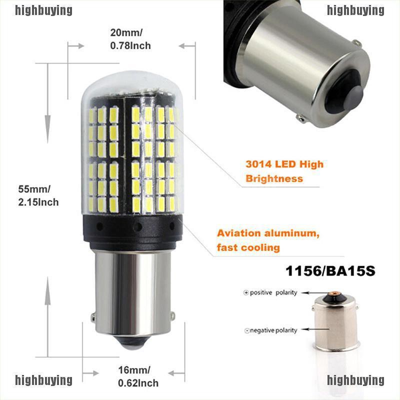 1 Bóng Đèn Xi Nhan 1156 7506 P21W Ba15S Led 3014 144smd Cho Xe Hơi