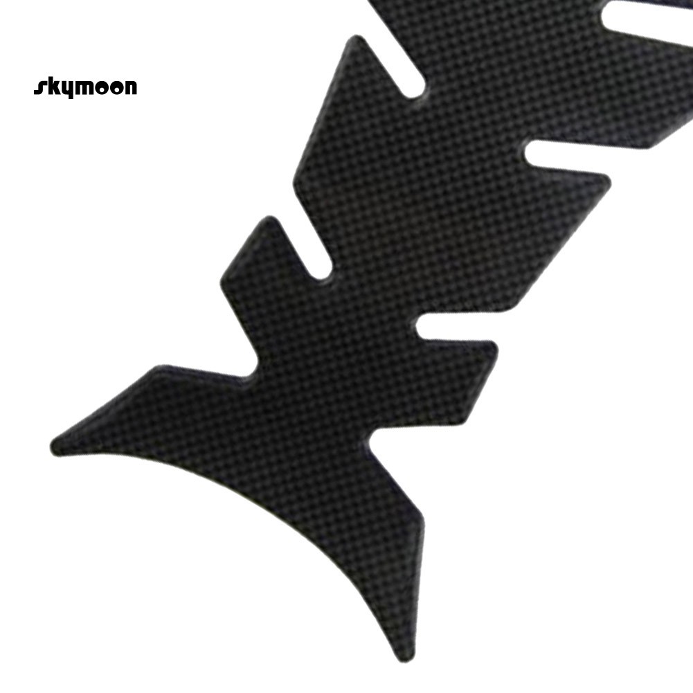 Miếng dán kiểu xương cá bằng sợi carbon bảo vệ bình xăng xe mô tô