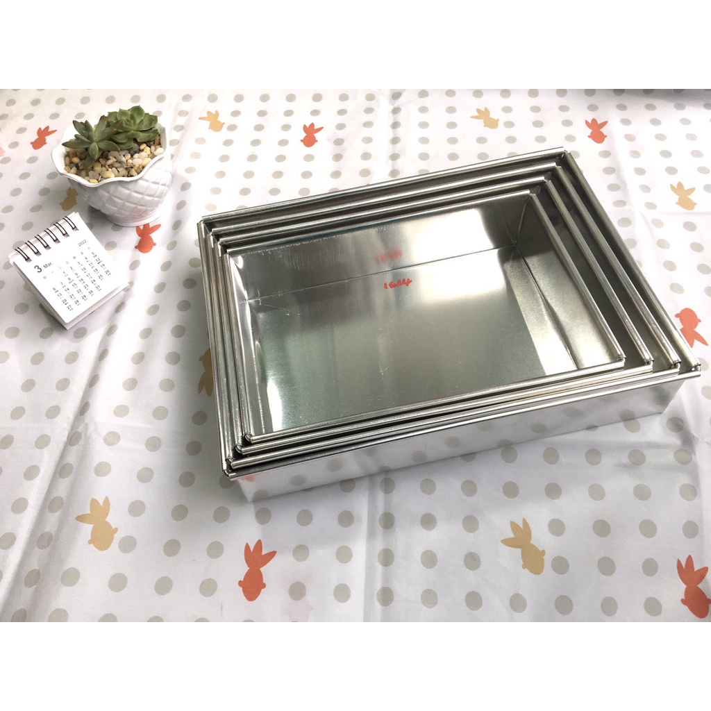 Khuôn Làm Bánh bằng nhôm hình chữ nhật nhiều kích thước