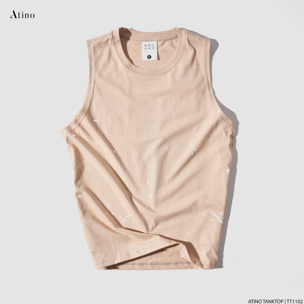 Áo Tank Top Nam STAR ATINO Chất Cotton Thoáng Mát form Regular TT1102