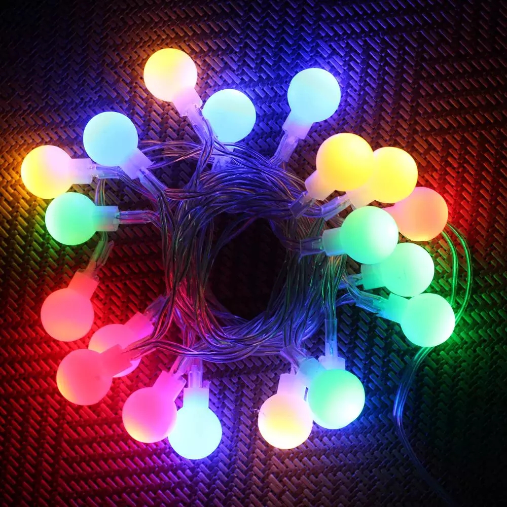 Dây đèn LED thiết kế quả bóng tròn cherry xinh xắn dành cho trang trí