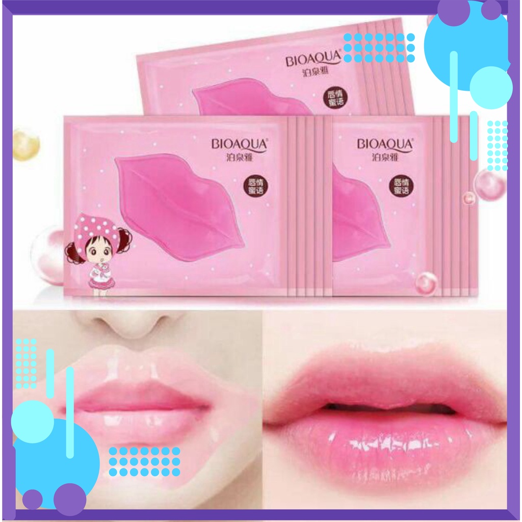 01 miếng lẻ mặt nạ Môi Bioaqua