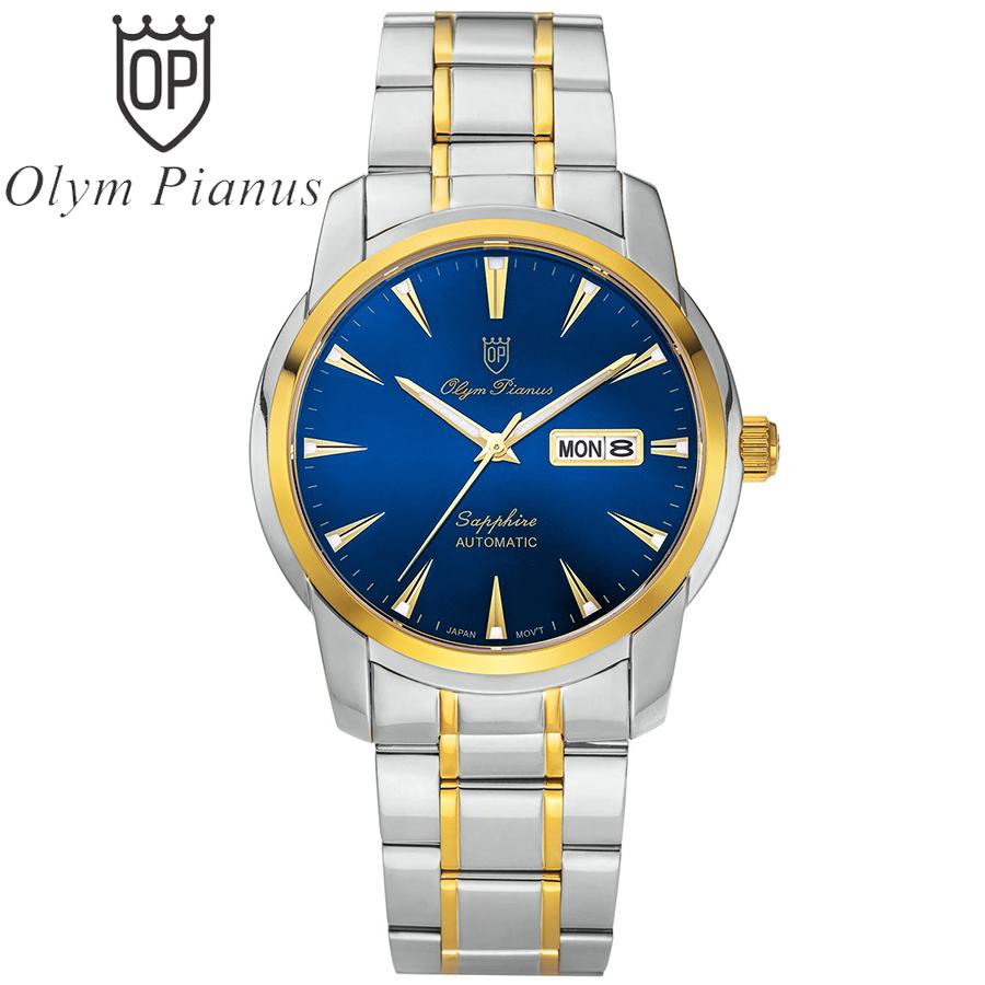 Đồng hồ nam mặt kính sapphire Olym Pianus OP990-05AMSK xanh