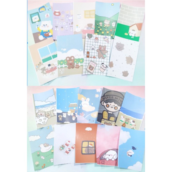Decal dán máy tính hoppang roro jump DCMT5 mongmong ngựa thần meater ball unicorn hoạt hình cute